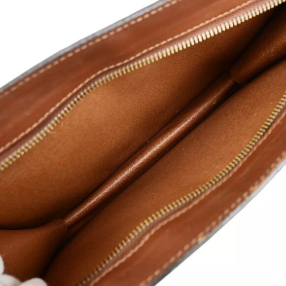 LOUIS VUITTON LV Pochette Homme Clutch Bag Monogram Leather Brown - Picture 15 of 16